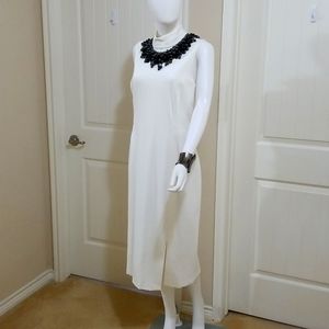 WHBM Sheath midi white dress